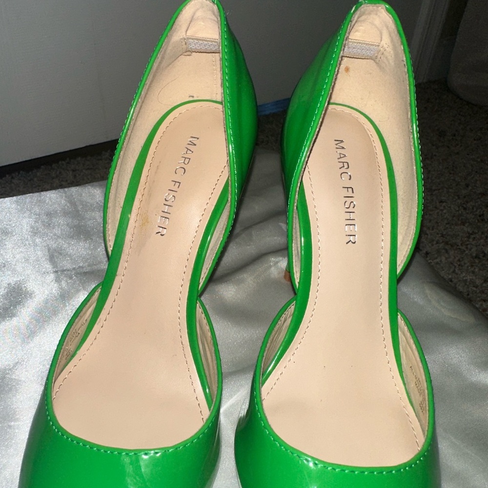 Lime green mark fisher heels